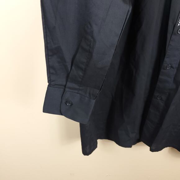 Vintage Lori Zoni Black Jeweled Long Sleeve Button-Up Shirt Size L - Picture 5 of 9